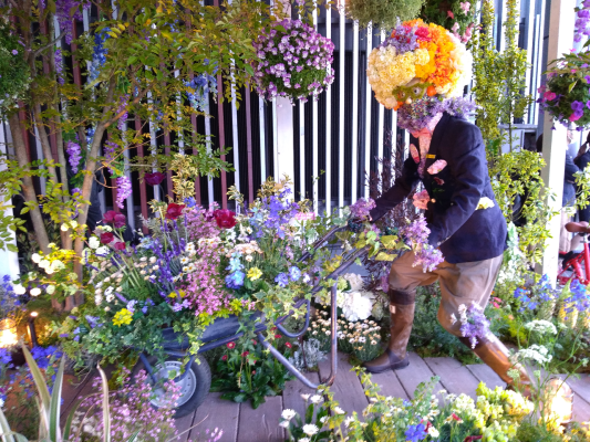 （参考）石原氏がプロデュースした一人一花スプリングフェス 博多駅のシンボル花壇